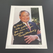 Secretário de Gabinete Thurgood Marshall Jr.: Foto Política Assinada 8x10 pol./KSK comprar usado  Enviando para Brazil