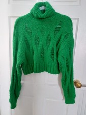 Zara green knit for sale  LONDON