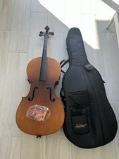 Violoncelo Eastar tamanho completo 4/4 com estojo macio e conjunto de cordas – Ótimo estado comprar usado Violoncelo Eastar tamanho completo 4/4 com estojo macio e conjunto de cordas – Ótimo estado comprar usado  Enviando para Brazil