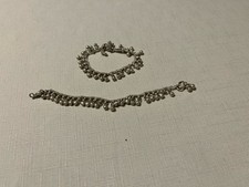 Pair silver anklets for sale  HARROW