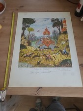 Grande litho signée d'occasion  Metz-