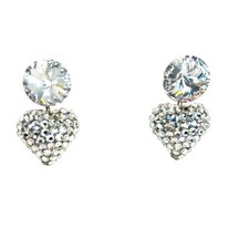 Crystal heart dangle for sale  Denver