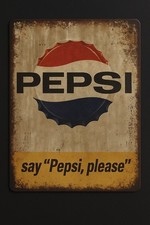 Vintage pepsi metallschild gebraucht kaufen  Memmingen