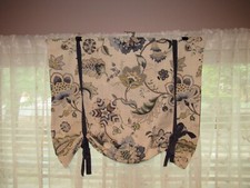 Conjunto de 3 cortinas vintage verticais amarradas feitas nos EUA comprar usado  Enviando para Brazil