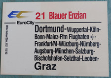Riginales zuglaufschild blauer gebraucht kaufen  Bad Reichenhall