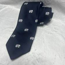 Usado, Gravata masculina Allyn azul marinho “elefante” feita nos EUA político republicano comprar usado  Enviando para Brazil