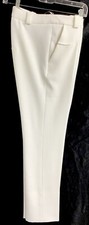 Roland Mouret Calça Branco Stretch Cônico Perna calças tamanho 6, usado comprar usado  Enviando para Brazil