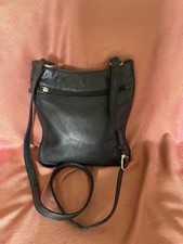 Black leather crossbody for sale  WIGAN