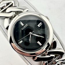Relógio feminino Guess Chain pulseira 6”, tom prata, nova bateria, usado comprar usado  Enviando para Brazil
