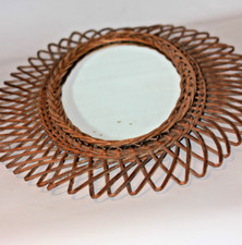 Miroir ovale rotin d'occasion  Bordeaux-