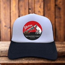 Chapéu caminhoneiro masculino RCA Victor Dog His Master's Voice preto Snapback disco extinto comprar usado  Enviando para Brazil