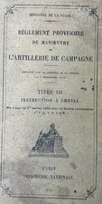 Livre artillerie campagne d'occasion  Aire-sur-la-Lys