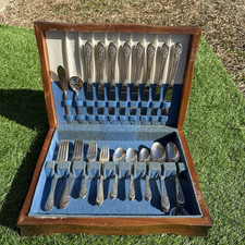 42 piece silver flatware set for sale  Broken Arrow