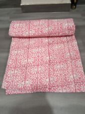 Usado, Colcha indiana Kantha feita à mão bloco colcha reversível cobertor lance boho comprar usado  Enviando para Brazil