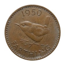 1950 british farthing for sale  LITTLEHAMPTON