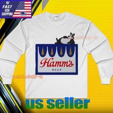 NOVA CAMISA HAMM'S BEER PESCA LOGOTIPO MANGA LONGA CAMISETA UNISSEX ENGRAÇADA TAMANHO P-5XL comprar usado  Enviando para Brazil