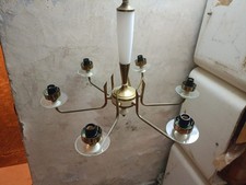 Lampadario vetro opalina usato  Caianello