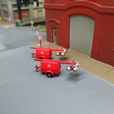 Conjunto personalizado de 2 reboques portáteis de torre de luz escala 1/87 HO., usado comprar usado  Enviando para Brazil