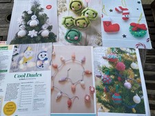 Crochet christmas decorations for sale  RIPLEY