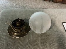 Vintage frosted globe for sale  Medway