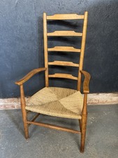 Vintage antique ladderback for sale  STAFFORD