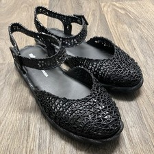 Sapato Melissa Campana Espadrille Mary Jane Jelly Fivela Rasteira Preto Feminino 9 comprar usado  Enviando para Brazil