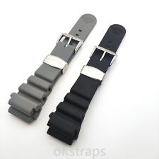 Pulseira de relógio de borracha de silicone 22 mm pulseira de mergulho macia para Seiko Citizen Sports Scuba comprar usado  Enviando para Brazil