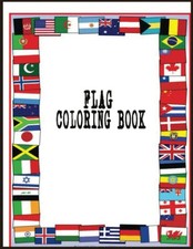 Flag coloring book for sale  UK