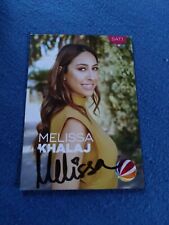 Melissa khalaj autogrammkarte gebraucht kaufen  Barnstorf