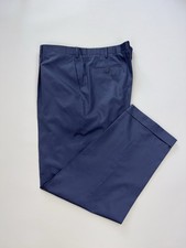 Calça social masculina plissada Brioni Cortina 100% algodão azul tamanho 64R comprar usado  Enviando para Brazil