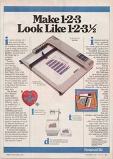 Gráficos comerciais Roland DG DXY-880 plotter vintage 1984 impressão anúncio, usado comprar usado Gráficos comerciais Roland DG DXY-880 plotter vintage 1984 impressão anúncio, usado comprar usado  Enviando para Brazil