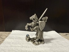 Vintage pewter knight for sale  Sheboygan Falls