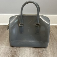 Bolsa de doces Furla 12" cinza opaca borracha nublada geléia bolsa Itália bolsa satchel comprar usado  Enviando para Brazil