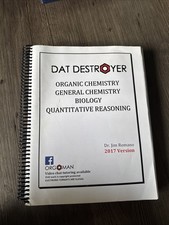 Dat Destroyer Organic Chemistry General Chemistry Biology Quantitative Reasoning comprar usado  Enviando para Brazil