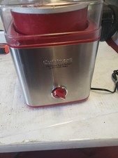 Sorvete Cuisinart colher de frutas guloseimas congeladas iogurte vermelho modelo ICE-30 usado comprar usado  Enviando para Brazil