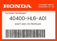 Honda genuine shaft d'occasion  Expédié en Belgium