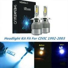 Kit de faróis de LED H4 9003 8000K azul gelo lâmpadas altas/baixas para Honda Civic 1992-2003, usado comprar usado  Enviando para Brazil