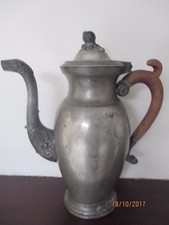 Ancienne cafetière étain d'occasion  Flines-lez-Raches