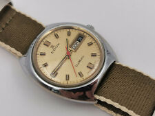 Vintage EDOX DiaMatic Dia/Data Cal Automático AS 1916 - 37 mm - FUNCIONANDO comprar usado  Enviando para Brazil
