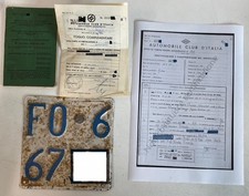 Targa libretto complementare usato Targa libretto complementare usato  Gambettola