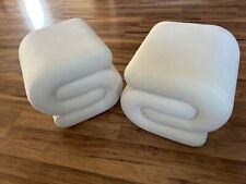 Set ottoman white for sale  Valparaiso