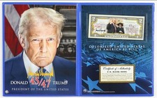 Donald Trump (45,47) nota bancária comemorativa colorida de US$ 2 com pasta de exibição comprar usado Donald Trump (45,47) nota bancária comemorativa colorida de US$ 2 com pasta de exibição comprar usado  Enviando para Brazil