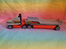 2002 Hot Wheels Mattel semi caminhão e reboque deslizante cama basculante cinza laranja Wheat Co, usado comprar usado  Enviando para Brazil