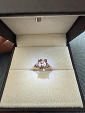 Cushion morganite solitaire for sale  MILTON KEYNES