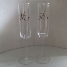 Crystal champagne flutes for sale  WORTHING