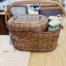 Cesta de piquenique Picnic Time Merlot Deluxe seminova, usado comprar usado  Enviando para Brazil