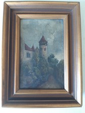 Kleines ölbild teilansicht gebraucht kaufen  Leiblfing