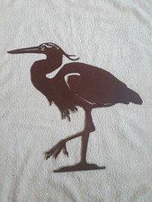 Heron silouette. metal for sale  BURNLEY