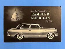 Vintage 1958 rambler for sale  Romeo