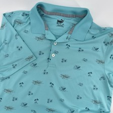 Usado, Camisa polo masculina de golfe Puma pequena azul estampa gráfica manga curta comprar usado Usado, Camisa polo masculina de golfe Puma pequena azul estampa gráfica manga curta comprar usado  Enviando para Brazil